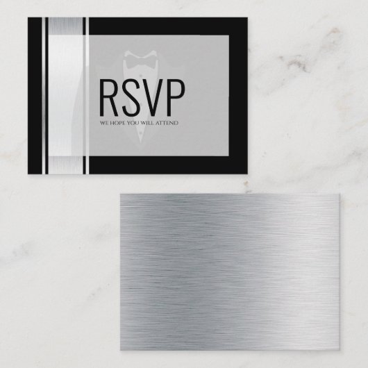 Deze zwarte en witte vlek op de bachelorpartij rsv plaatskaartje (Voorkant / Achterkant)