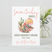 Dezelfde cowboy voor altijd! vrijgezellenfeest kaart (Staand voorkant)