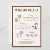 Dezelfde cowboy voor altijd vrijgezellenweekend kaart (Achterkant)