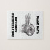 Dezelfde Data Different Interpretation (Duck Rabbi Legpuzzel (Horizontaal)