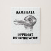 Dezelfde Data Different Interpretation (Duck Rabbi Legpuzzel (Verticaal)