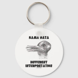Dezelfde Data Different Interpretation (Duck Rabbi Sleutelhanger
