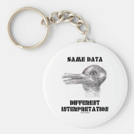 Dezelfde Data Different Interpretation (Duck Rabbi Sleutelhanger
