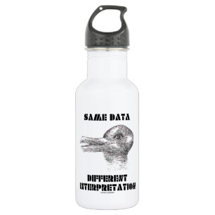 Dezelfde Data Different Interpretation (Duck Rabbi Waterfles