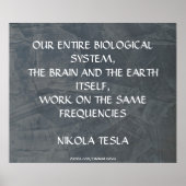 DEZELFDE FREQUENTIES - NIKOLA TESLA POSTER (Voorkant)