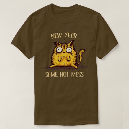 Dezelfde hete puinhoop t-shirt (Design voorkant)