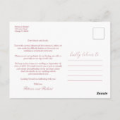 Dezelfde Liefde Downsize Huwelijk Eenvoudig Elegan Briefkaart (Achterkant)