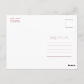 Dezelfde Liefde Downsize Huwelijk Eenvoudig Elegan Briefkaart (Achterkant)