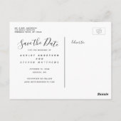 Dezelfde Liefde Hand Geletterde Script Foto Save t Briefkaart (Achterkant)