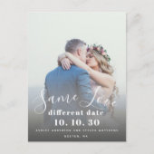 Dezelfde Liefde Hand Geletterde Script Foto Save t Briefkaart (Voorkant)