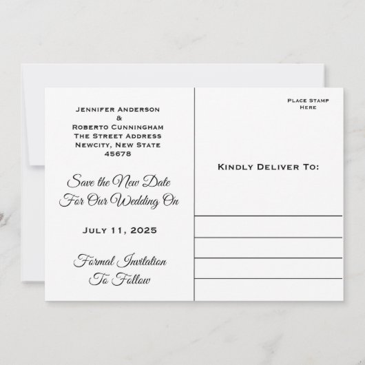 Dezelfde Liefde Verschillende Datum Trouwharten Gr Save The Date (Achterkant)