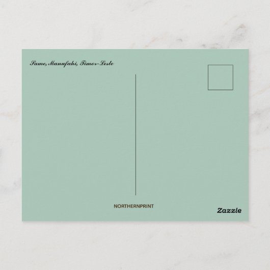 Dezelfde Manufahi Timor-Leste Briefkaart (Achterkant)