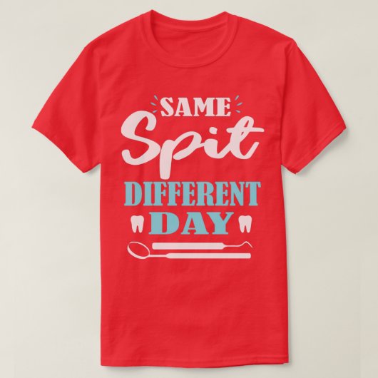 Dezelfde spit Different Day Classic TShirt (Design voorkant)
