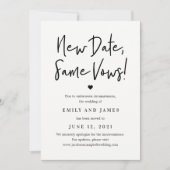 Dezelfde WEERGAVE EDITABLE KLOR wijzigt de datum-K Save The Date (Voorkant)