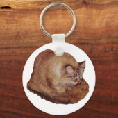 Dezi's Kat Raspberry sleutelhanger (Voorkant)