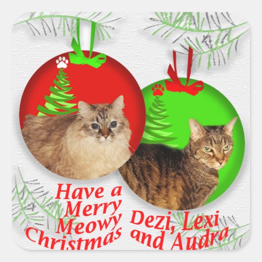 Deziz World Kerst stickers (Voorkant)