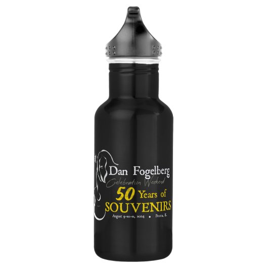 DF Celebration Weekend 2024 Waterfles Zwart Waterfles (Rechts)