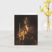 DF in Concert begin jaren '70 Notecard Kaart (Gele Bloem)