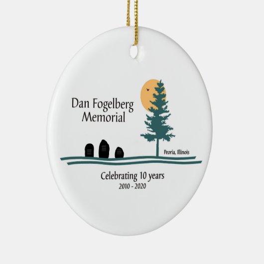 DF Memorial 10th Jubileum Rocks Ornament (Rechts)