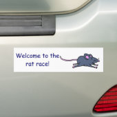 DF-zzzmouse1c, Welkom bij theratrace! Bumpersticker (Op auto)