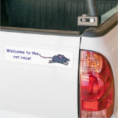 DF-zzzmouse1c, Welkom bij theratrace! Bumpersticker (Op Truck)