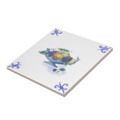 DFB03 — Ontwerpkeramisch tapijtschelp voor delft-f Tegeltje (Zijkant)