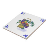 DFB11 Ontwerpkeramisch tapijtschelp voor delft-fru Tegeltje (Zijkant)