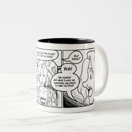 DFD Teatime met Mister Weston Tweekleurige Koffiemok (Voorkant rechts)