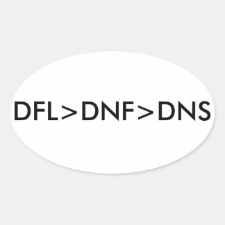 DFL > DNF > DNS OVALE STICKER