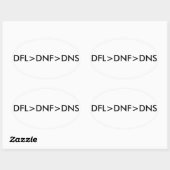 DFL > DNF > DNS OVALE STICKER (Vel)