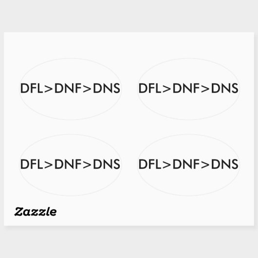 DFL > DNF > DNS OVALE STICKER (Vel)