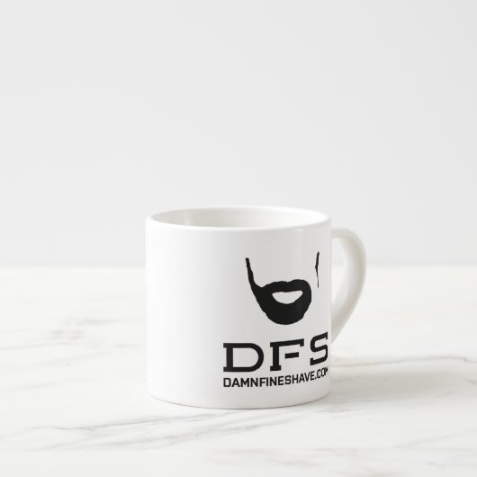 DFS witte espresso mok (Voorkant rechts)