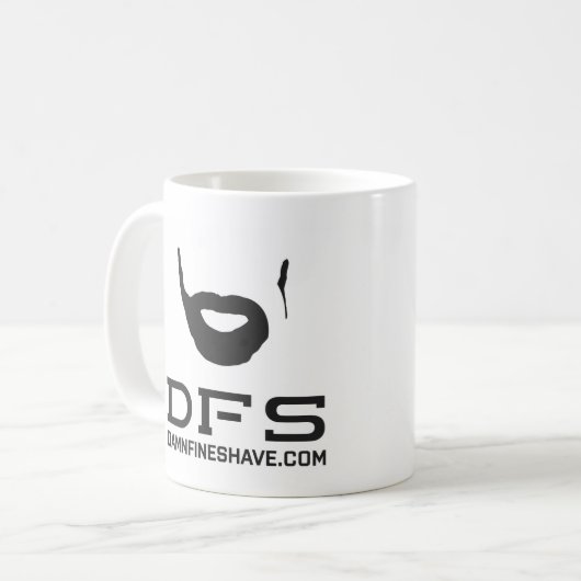 DFS witte koffie mok (Voorkant links)