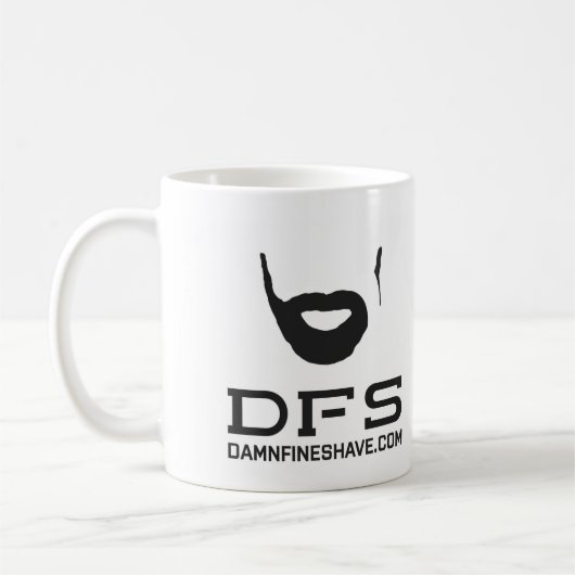 DFS witte koffie mok (Links)