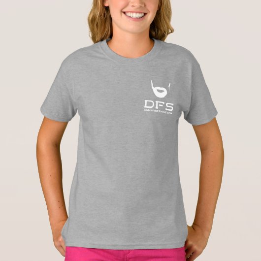 DFS zwart zak t-shirt (Voorkant)