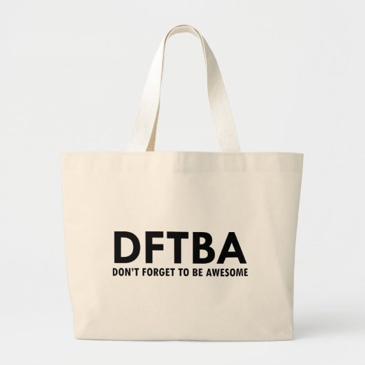 DFTBA GROTE TOTE BAG (Voorkant)