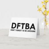 DFTBA KAART (Gele Bloem)