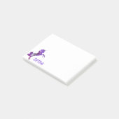 DFTBA Paarse Eenhoorn Geweldige Violet Post-it® Notes (Schuin)