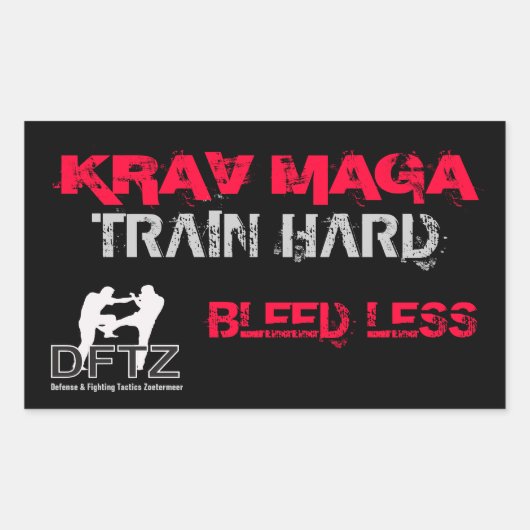 DFTZ STICKER KRAV MAGA (Voorkant)