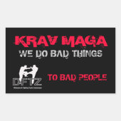 DFTZ STICKER KRAV MAGA (Voorkant)