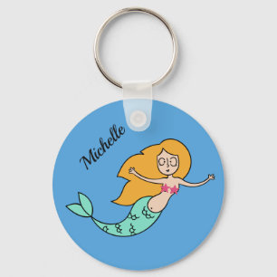DFunny Mermaid de belangrijkste ketens van de doua Sleutelhanger