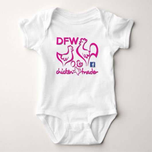 DFW Chicken Trader/Pink Graphics T-shirt (Voorkant)