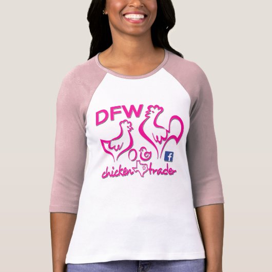 DFW Chicken Trader/Pink Graphics T-shirt (Voorkant)