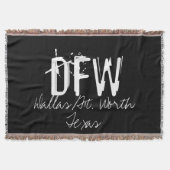 DFW Dallas Airport Code Deken (Voorkant)