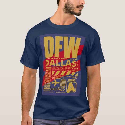 DFW Dallas Airport T-shirt (Voorkant)