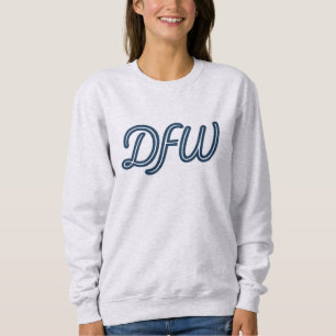 DFW Dallas Fort Worth Script Logo - Texas Airport Trui
