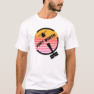 DFW Fort Worth Airport, Texas, VS - Retro Flight T-shirt
