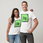 Dg - Discgolf sport scheikunde elementsymbool T-shirt (Unisex)