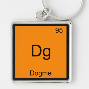 Dg - Dogme 95 Grappig Chemie Element Symbool T-shi Sleutelhanger
