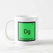 Dg - Dubbelganger Grappig Chemie Elementsymbool Koffiemok (Links)